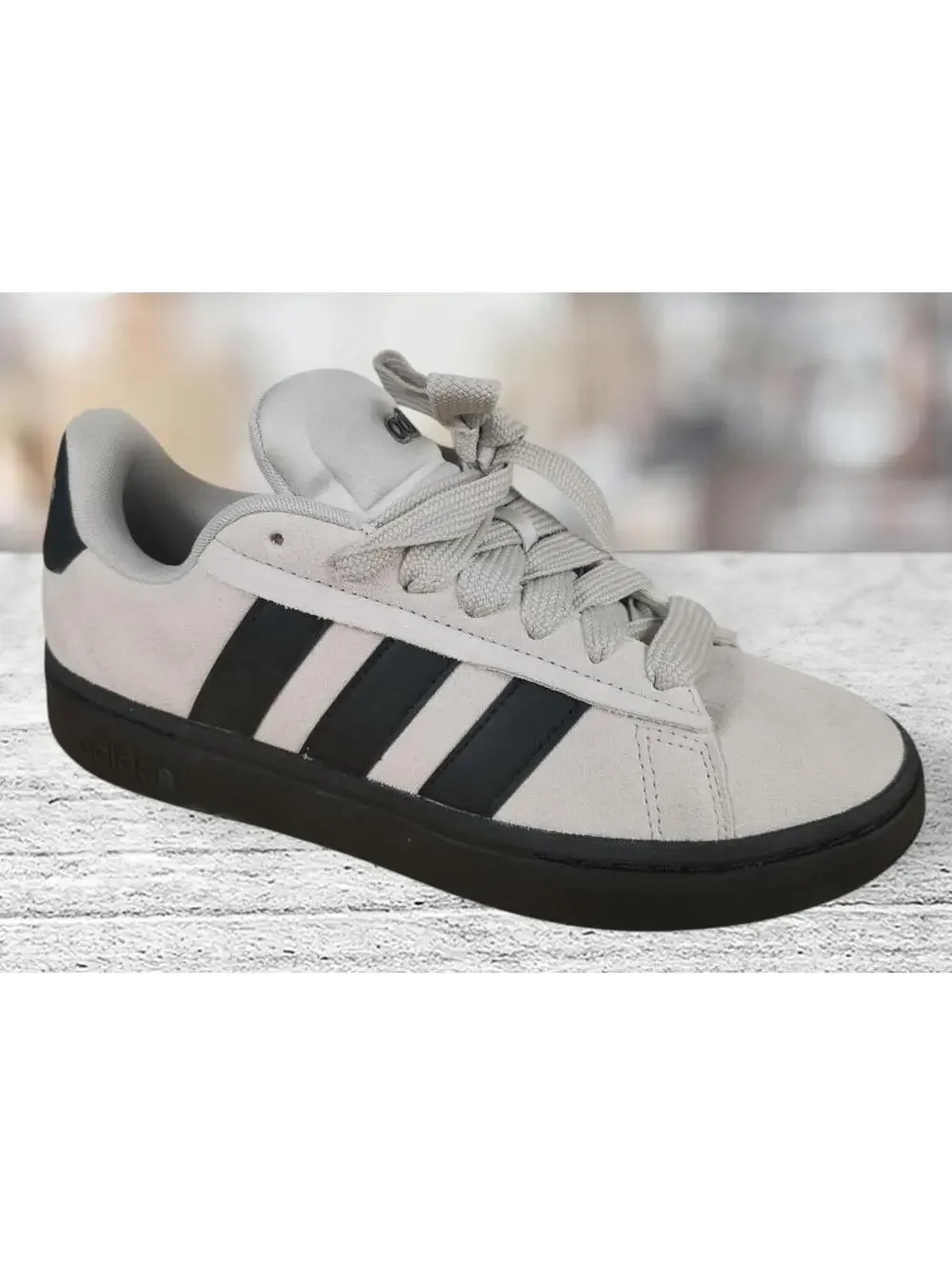 Adidas Mens Grand Court Alpha 00s Men’s Gray Black Shoes Size 8.5 IH1287 NWB